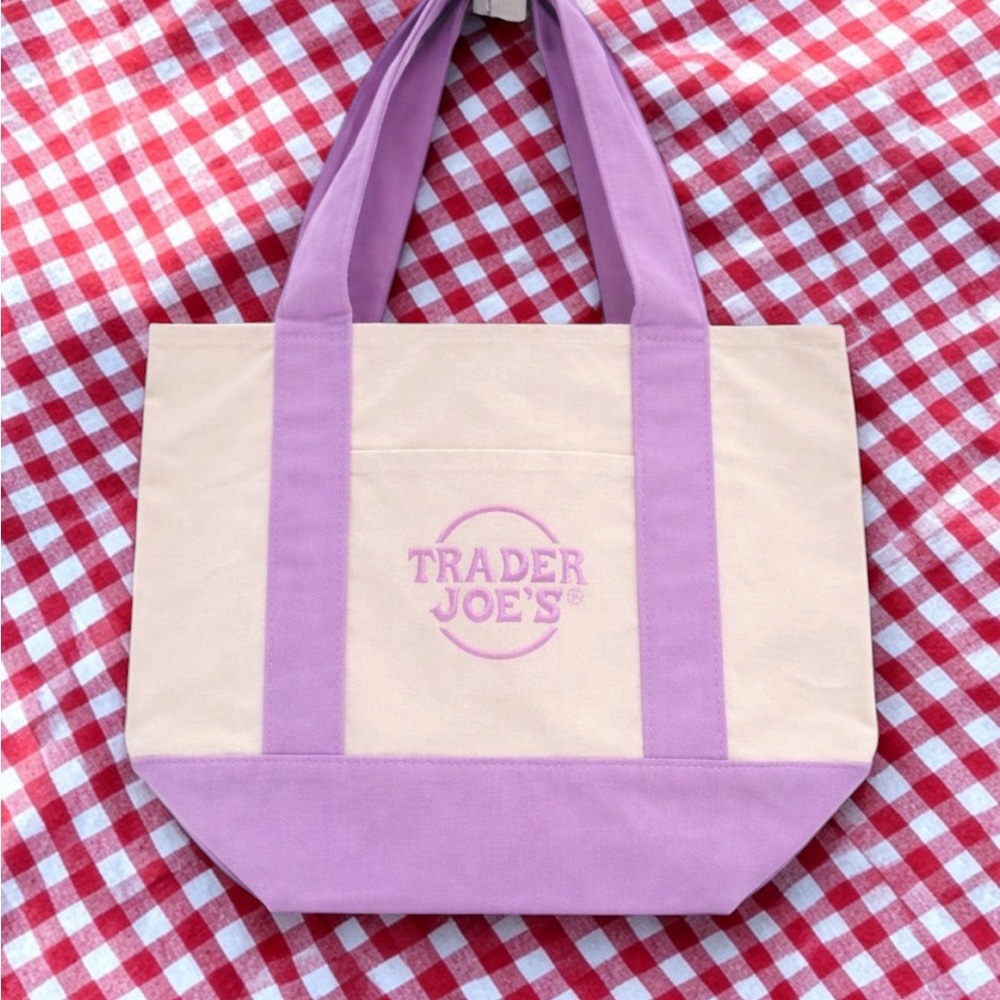 Lavender Mini Tote Bag Trader Joe’s